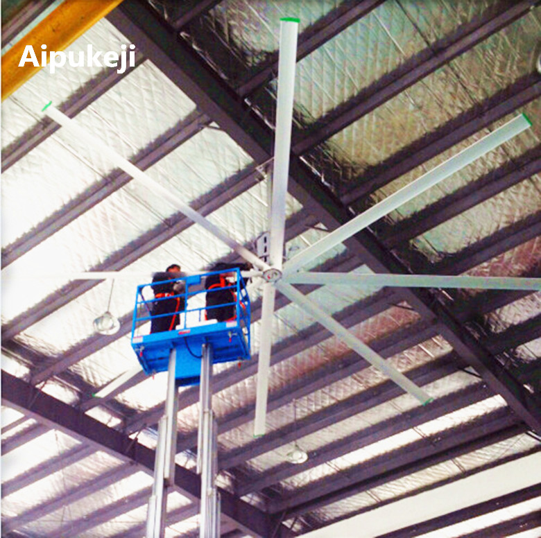 a bassa velocità in grande quantità dei ventilatori da soffitto di 7.3m 24ft HVLS con materiale di alluminio