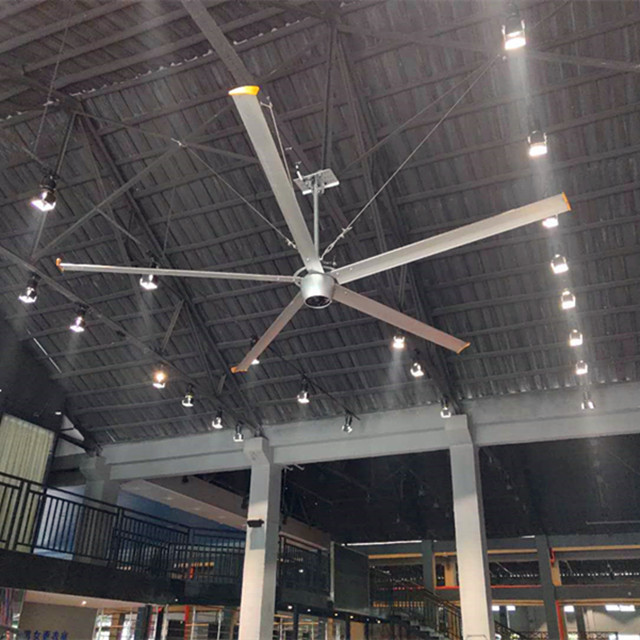 ventilatore da soffitto del gigante industriale di 2.4m ventilatori da soffitto del ristorante da 8 Ft con le lame della lega di alluminio